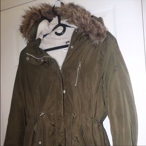 Army Green Hooded Jacket